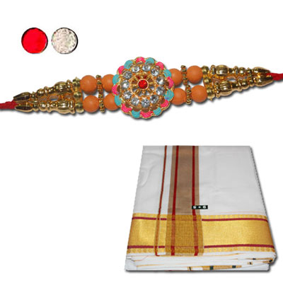 "Rakhi with Shirt - code RS08 - Click here to View more details about this Product